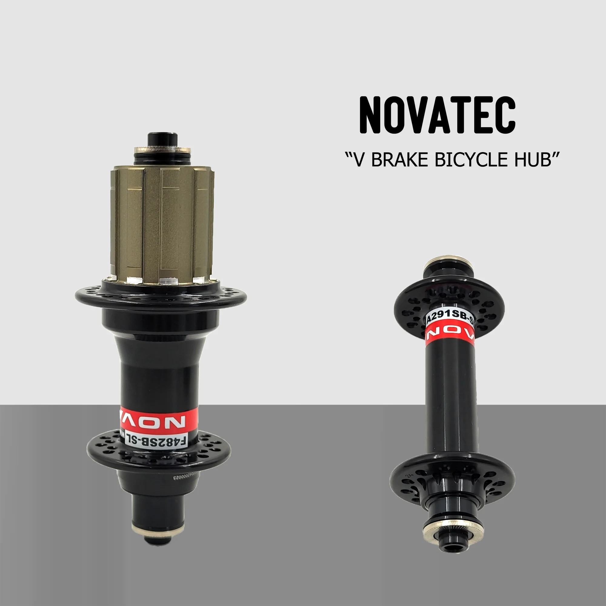 Light-Novatec-A291SB-SL-F482SB-SL-Road-Bike-Black-Hub-Front-20-24-28H ...