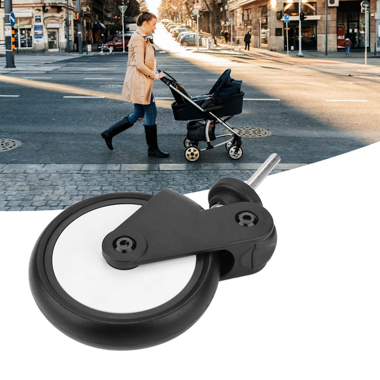 Strumento per ruota per passeggino Passeggini Ruote in gomma Accessori per ruota Yoya/Vovo Carrozzina per bambini con strumenti Ruota per passeggino - immagine 3
