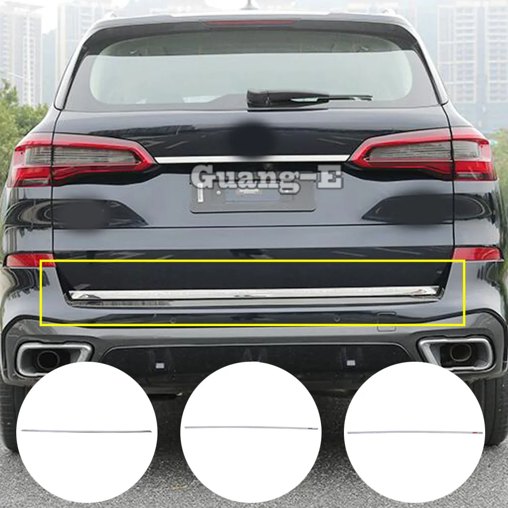 

Stainless Steel Car Rear Door Trunk Lid Tailgate Strip Trim For BMW X5 Xdrive G05 2019 2020 2021 2022 2023 Exterior Accessories