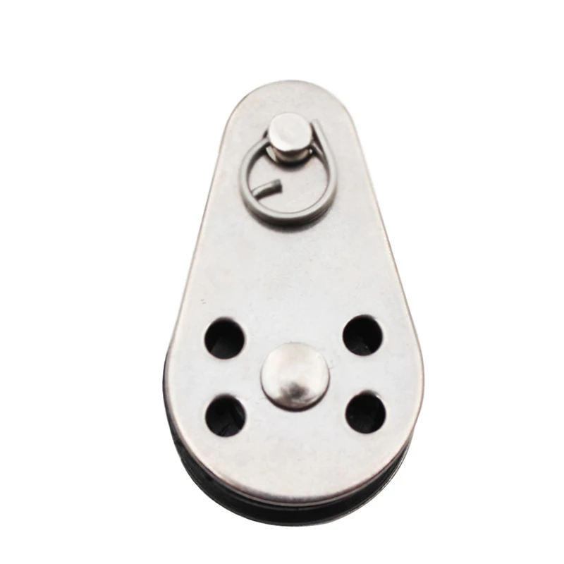 5PCS Stainless Steel M25 Pulley Block Hanging Wire Towing Wheel Lifting Wire Rope Cable Pulley Roller 5