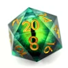 BESCON Dragon's Eye Sharp Edged Polyhedral Dice Set of 7, Handmade Dragon's Eye Dice for Role Playing Game, 4 colors available 1