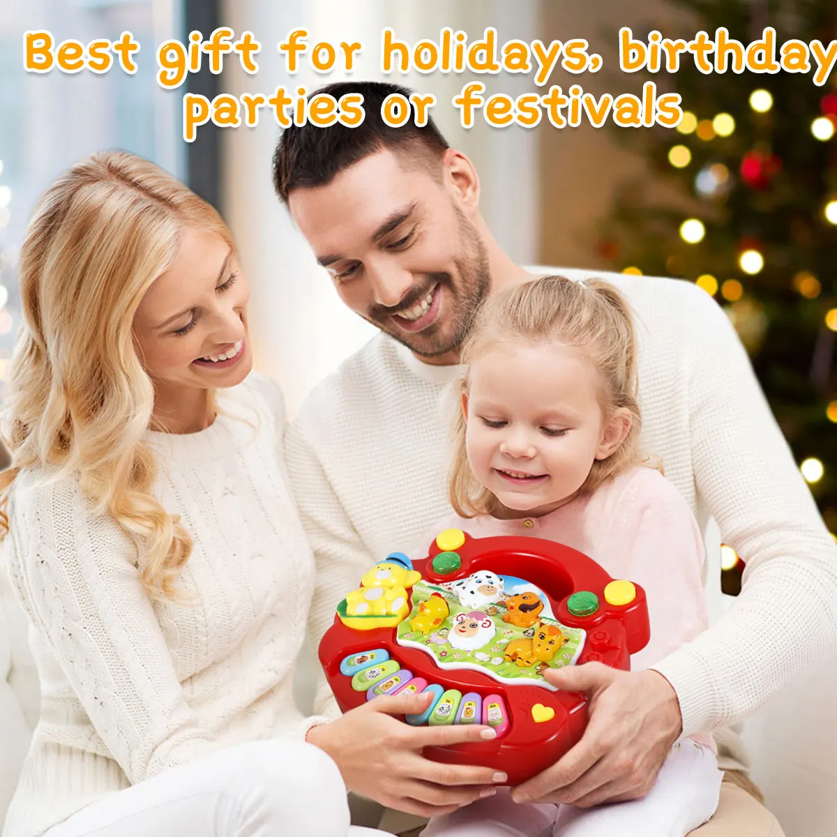 Baby Piano Toy Music Baby Toys Early Learning Educational Animal Farm Piano Keyboard Infant Toys Girl Toy