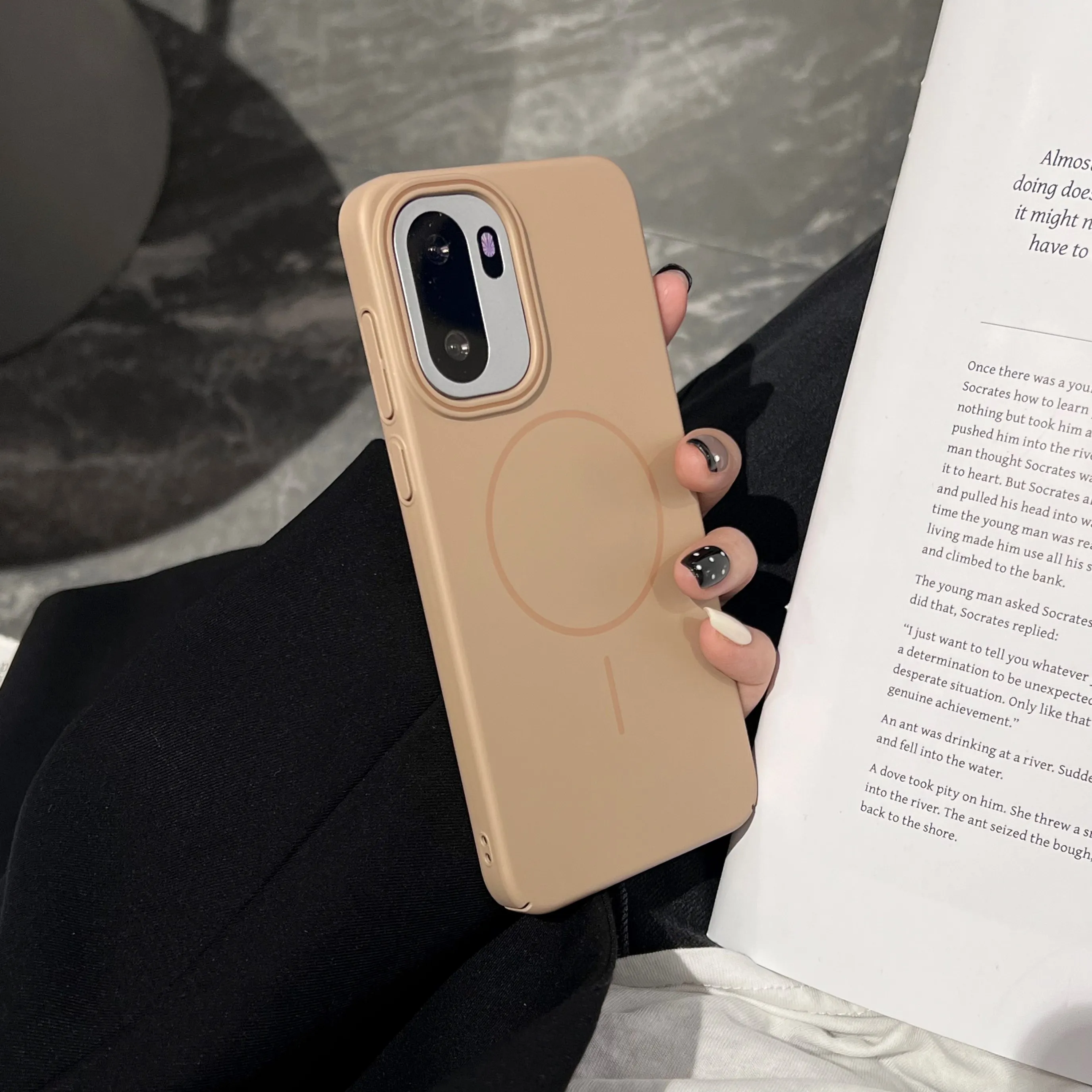 Ultra Thin Hard PC Magnetic Case with Wireless Charging Matte Finish