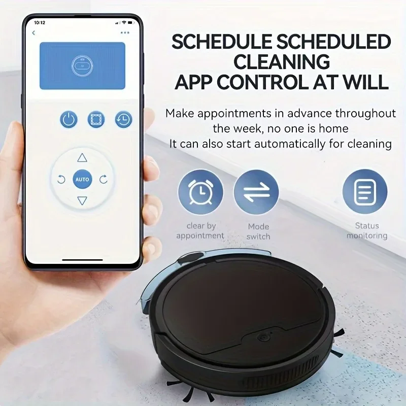 

Intelligent Sweeper With Water Tank, Automatic Sweeping Mopping Machine Charging Vacuum Cleaner Remote Control Dry And Wet