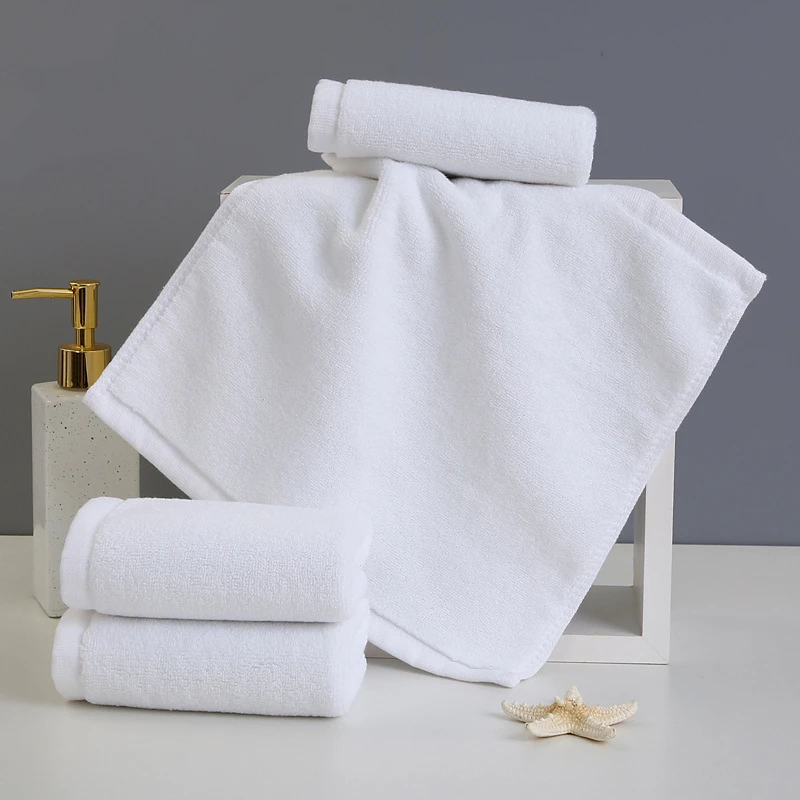 High Quality 10pcs/Lot Small Face Hand Towels Cotton Towel for Beauty Salon Kitchen Hotel Restaurant Kindergarten Print Logo 2