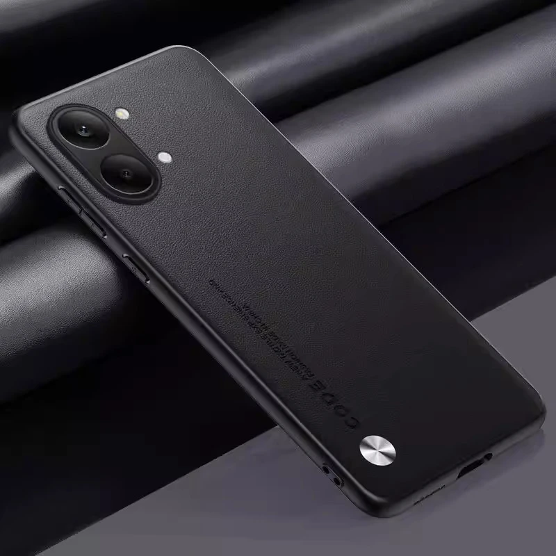 Luxury PU Leather Shockproof Back Cover with TPU Edges