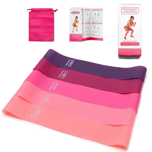 Portable Fitness Workout Equipment Rubber Resistance Bands Yoga Gym Elastic Gum Strength Pilates Crossfit Women Weight Sports 3