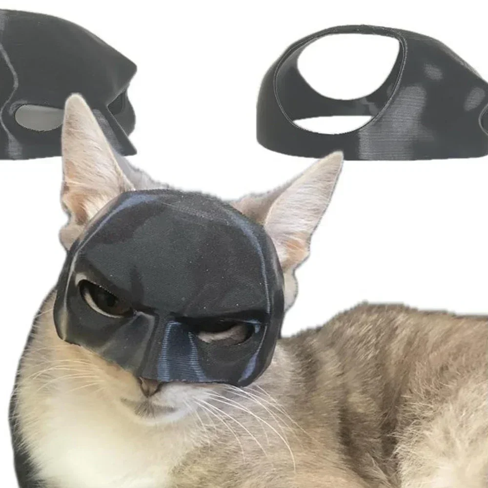 Pet Mask Cat Bat Mask Bat Cat Avenger Mask Black Matte Bat Mask Superhero Pet Toys Cat Pet Man Mask Dogs Spooky Make-up Party Toy