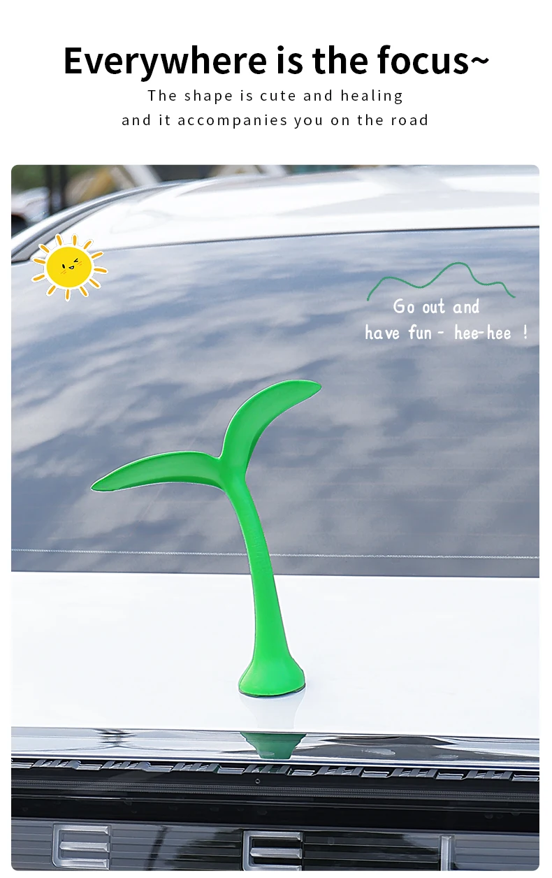 3D decorative car exterior sticker in place