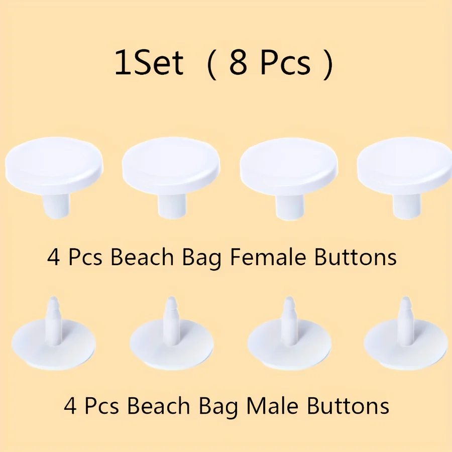 4 pcs Replacement Rivets For Bogg Bag - 4 set(8pcs) Of White Replacement Buttons with B For Beach Bag Handles, Compatible With L 4