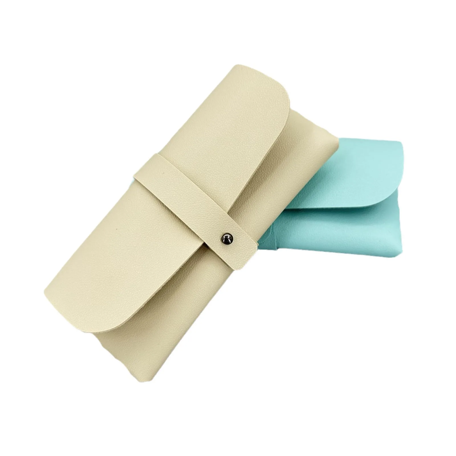 Glasses Case Solid Color Leather Soft Bag Fashionable Portable Sunglasses Sunglasses Set glasses case,glasses storage bag,sunglasses bag