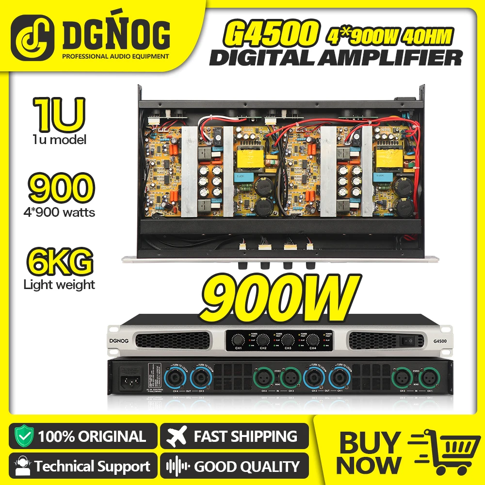 DigitalPowerAmplifierProfessional4Ohm900W4ClassDSoundAudio