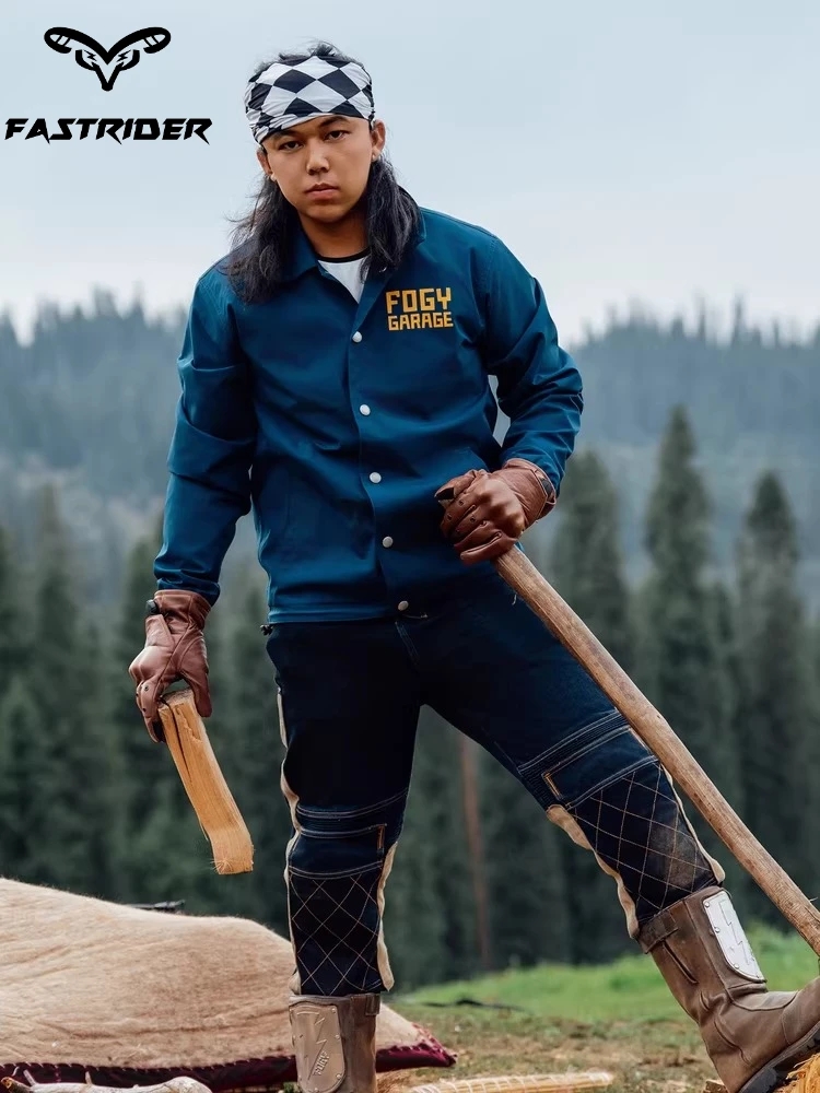 레트로 오토바이 라이딩 재킷 라이딩 슈트 방풍 방수 캐주얼 오토바이 재킷 아웃도어 라이딩 의류