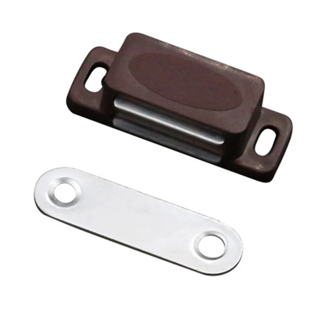 1 Set Cabinet Magnet Latch Door Catches Magnet Suction Bar Silence  Non-flapping Cupboard Wardrobe Magnetic Closer