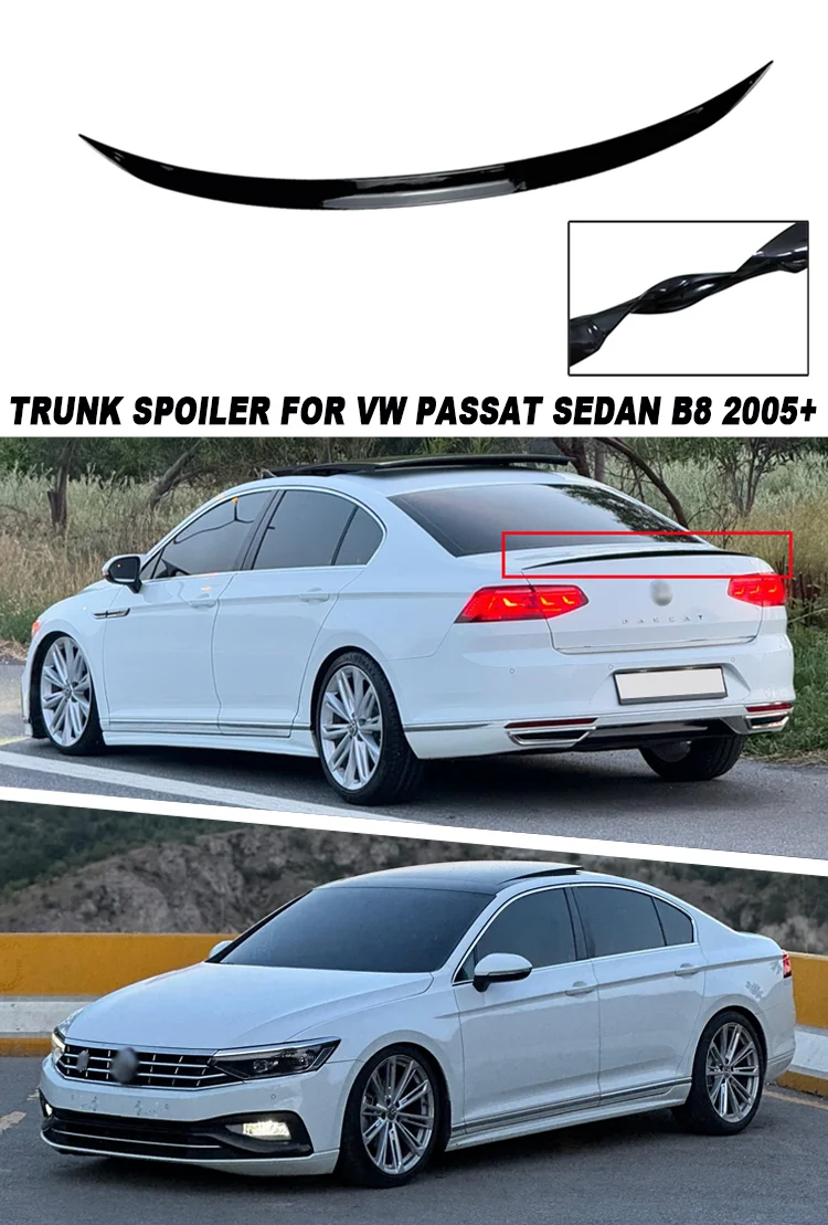 Rear Wing Trunk Spoiler Lip Image 1