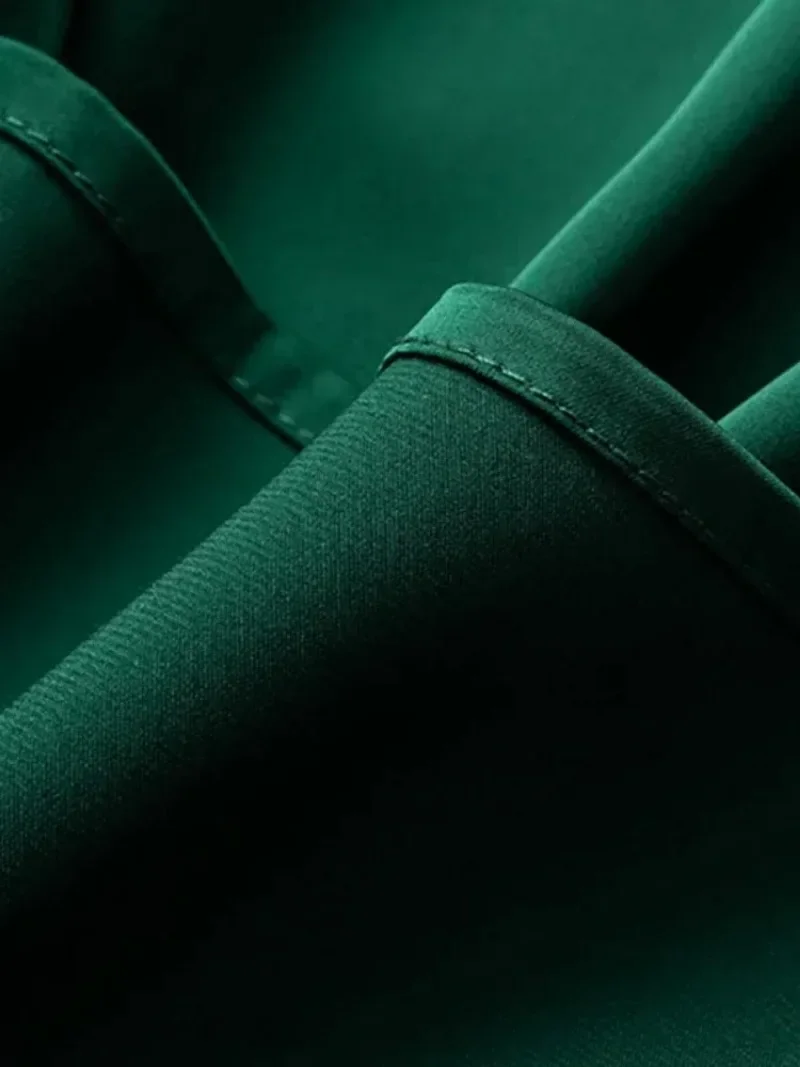 Woman T-shirts Elegant SILK Satin Blouse Sleeveless Female Summer Casual Loose Tanks and Camis Solid Green Tops for Women 6