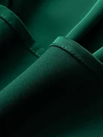 Femme T-shirts élégant soie Satin Blouse sans manches femme été décontracté ample réservoirs et Camis solide vert hauts pour les femmes 6