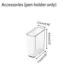 Elegant Multi - Function Desk Organizer with Vertical File Holders and Stackable Paper Trays (Pen Holder)