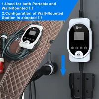 feyree 22KW EV Portable Charger 32A 3Phase Type2 Cable EVSE Wallbox Wi-Fi APP Smart Mobile Charging Station for Electric Vehicle 6