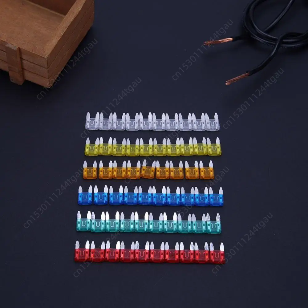 Car Fuses Kit Circuit Adapters and Fuse Set 60-240Pcs Auto Car Mini Fuses for Cars Blade Automotive Fuse Car Kit 5A 10A 15A 20A 25A 30A Mixed Set Kit