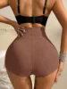 84867-9d1b3a.jpg 1 pièce Pantalon sculptant taille haute pour femme, effet push-up, avec ceinture respirante et entrejambe renforcé double couche