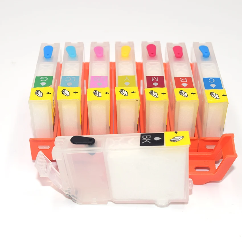 8ColorsCLI8CLI8RefillableInkCartridgesAndARCAutoResetChips