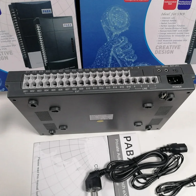 Telephone PABX / PBX / Telephone Exchanger CS+632-432 Office Phone System With 32 Extensions for Subscribers