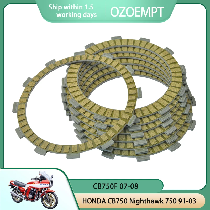 

Фибрирующая пластина сцепления OZOEMPT, подходит для HONDA CB750 Nighthawk 750 91-03 CB750F 07-08