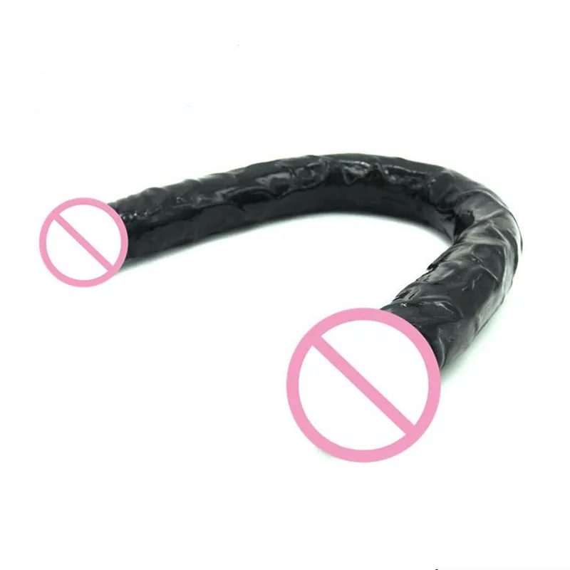 55cm Long Sex Real Penis Double Head Dildos G Spot Vaginal Prostate Stimulator Anal Plug Sex Toys for Women Men Masturbator