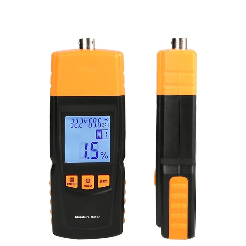 

GM620 LCD Digital Wood Moisture Meter Adjustable Hygrometer Timber Damp Detector Tree Wood Humidity Testing -10- 60℃ Tools