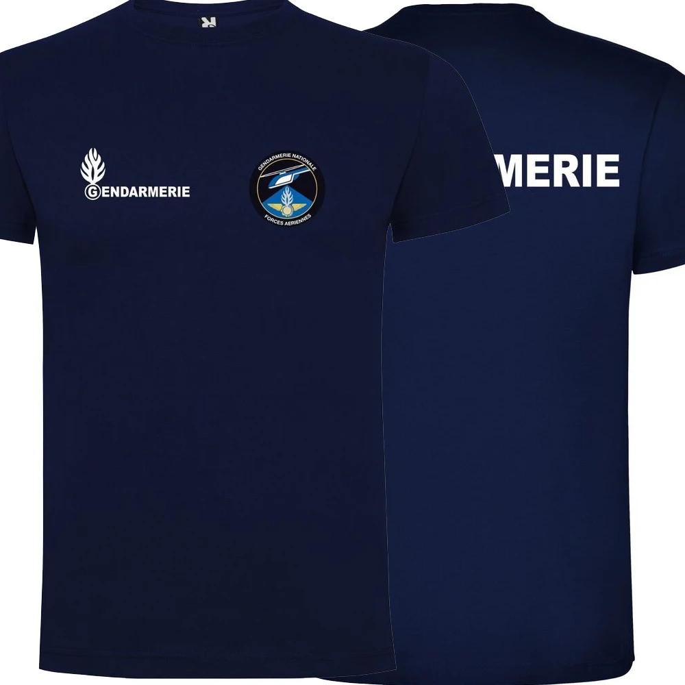 

French Gendarmerie Air Force T-Shirt Short Sleeve Casual 100% Cotton O-Neck Summer Mens T-shirt Size S-3XL