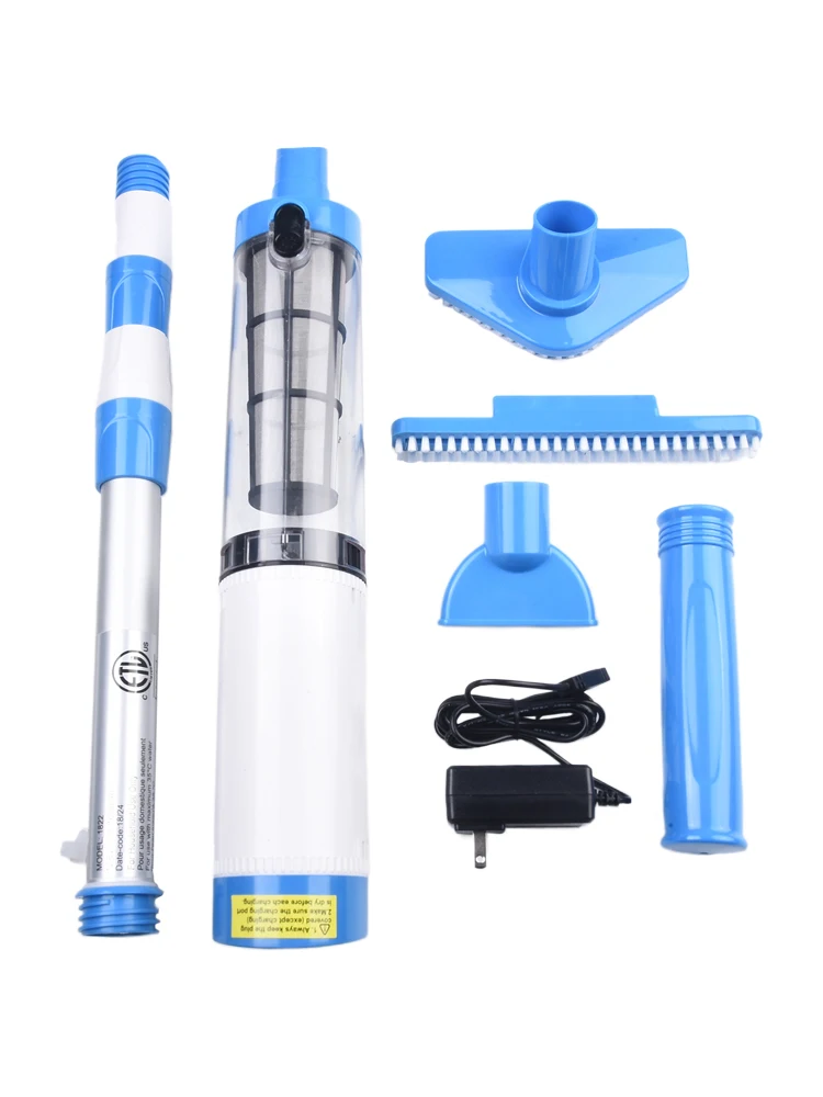 

Pool Vacuum Rechargeable Vacuum Cleaner Handle Motor Suction Nozzle Aluminum Tube For Spas Hot Tubs Small Pools