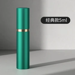 Portable Mini Perfume Atomizer - Refillable Aluminum Spray Bottle (Green 5ml)