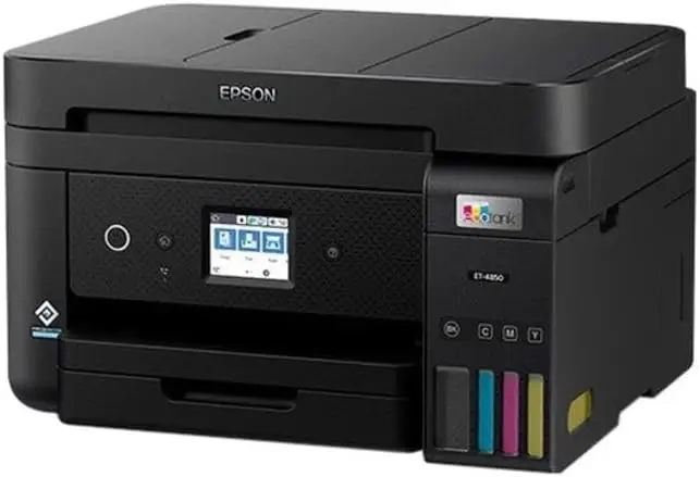 EcoTank ET-4850 Wireless All-in-One Cartridge-Free Supertank Printer with Scanner, Copier, Fax, ADF and Ethernet 6