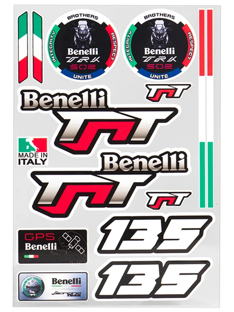 Reflective Racing Motorcycle Stickers Bike Helmet Decal For Benelli Tornado Tnt Bn 502C Leoncino Trk Italy Accesorios Moto