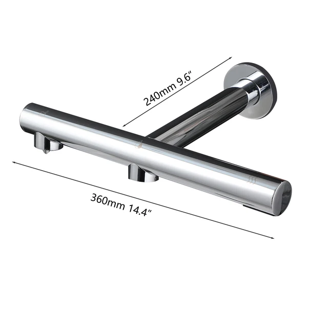 ก๊อกน้ำอัตโนมัติ ZAPPO 3-in-1 พร้อมที่จ่ายสบู่ เครื่องเป่ามือ และก๊อกน้ำอเนกประสงค์ ติดผนัง 5