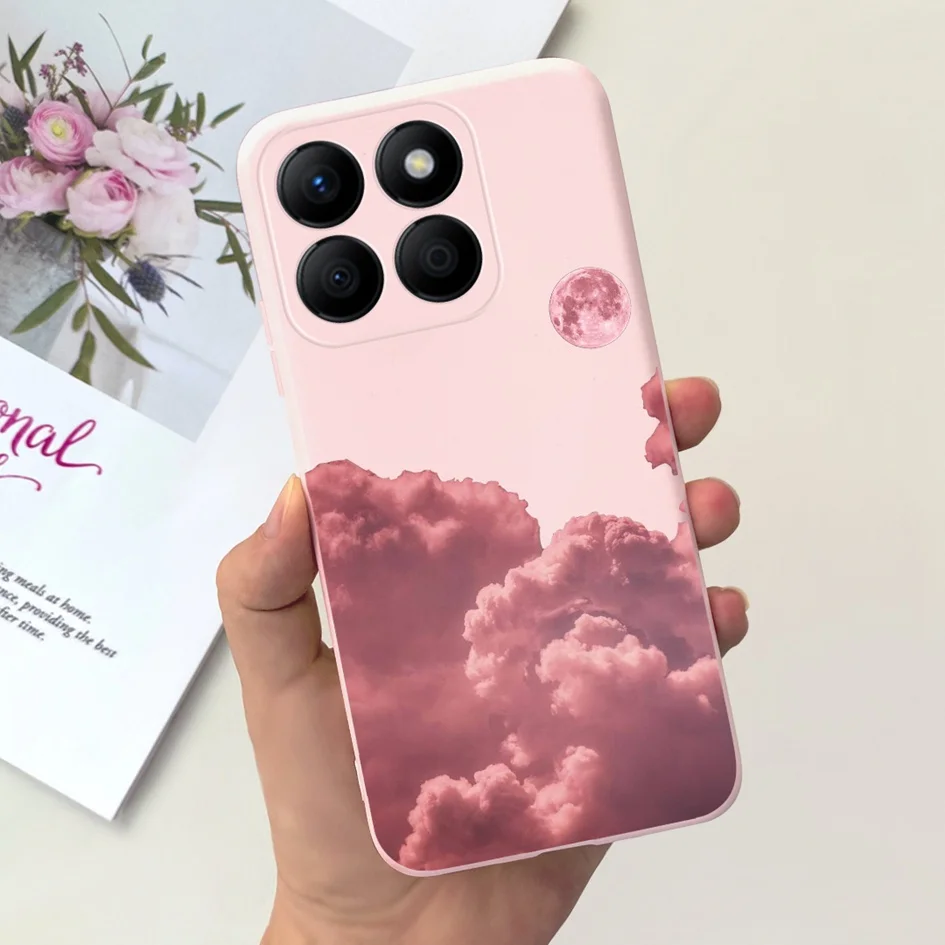 Lovely Heart and Floral Painted Soft Bumper Case