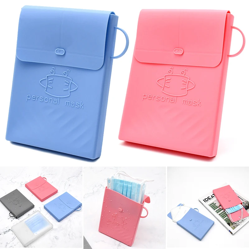 Silicone Mask Storage Bag Multi-Function Waterproof And Dustproof Easy To Carry Storage Clip