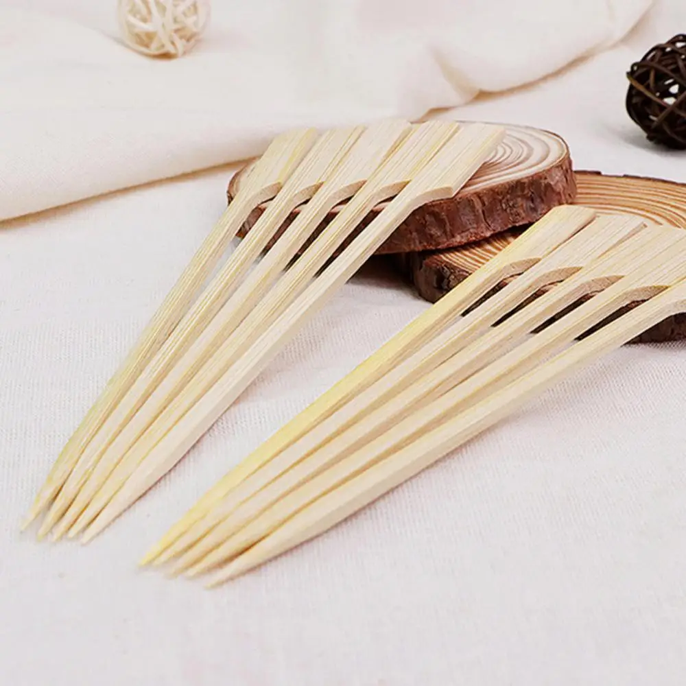 100PCS BBQ Bamboo Stick Mini Ice-sugar Gourd Bamboo Web Celebrity Small Strings Of Fruit To Sign The Kanto Cook Stick barbecue skewers barbecue tools