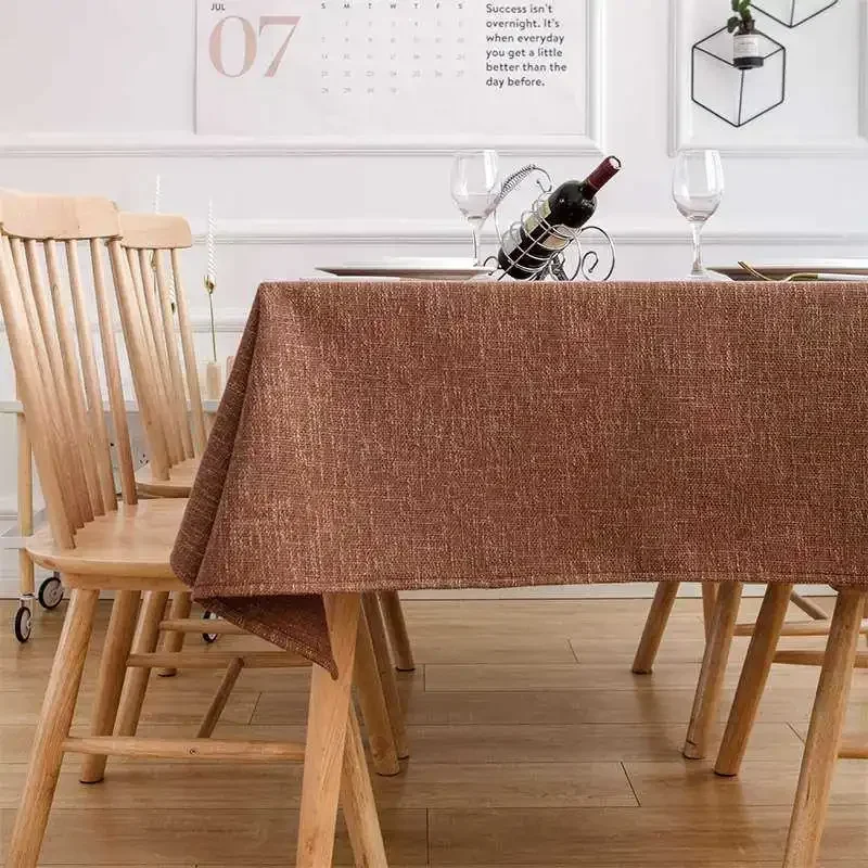 

Скатерть льняная утолщенная, Декоративная скатерть для стола, квадратная скатерть из чистого хлопка в европейском стиле для студентов