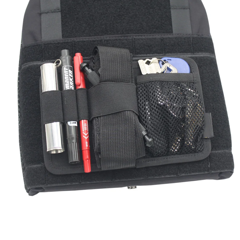 Tactical Hook Fasteners Pouch EDC Accessory Storage Mesh Bag Backpack Insert Pouch Modular Panel Organizer Admin Pouch 6