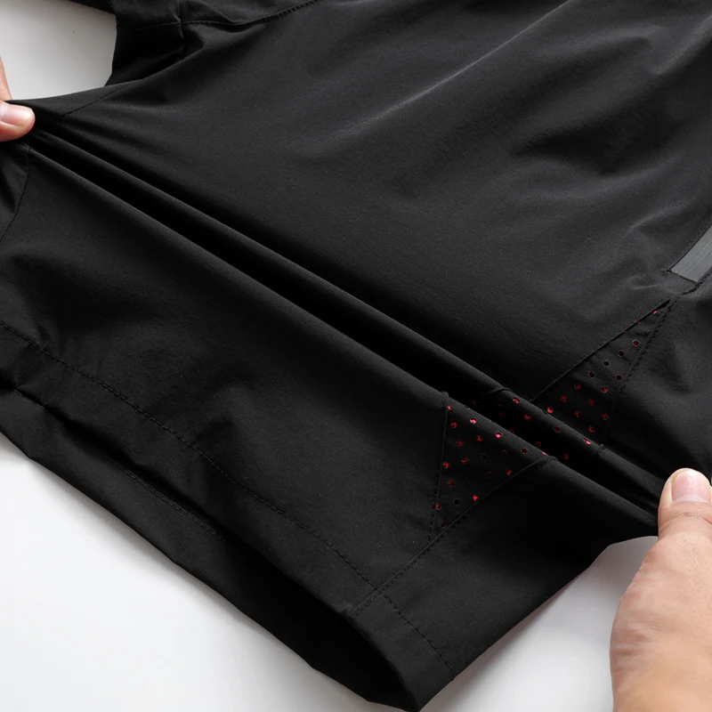 For 2024 Summer High Quality Breathe Shorts Men Casual Elastic Waist Men Quick Dry Fitness Jogging Beach Black Fahion Shorts 6