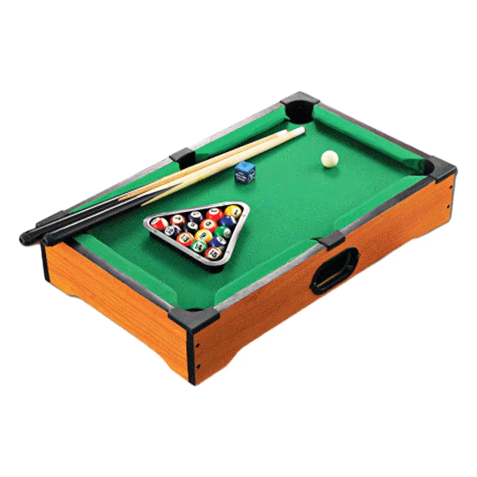 Mini Pool Table with Game Balls Portable Snooker for Playhouse Office Desk