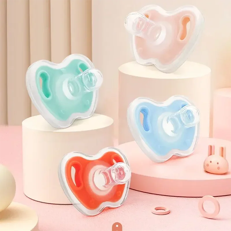 Baby Pacifier For Soothing Nighttime Sleep Breathable Design Apple Shape Baby Silicone Accessories 1 Pcs silicone pacifier