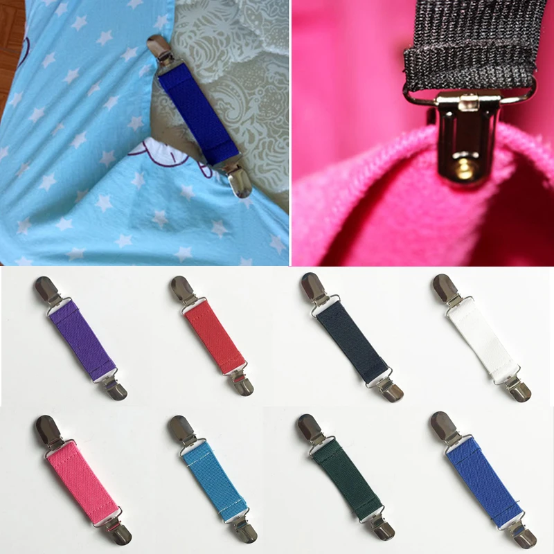 Metal Duckbill Cardigan Clip Non-Slip Garment Waistband Extender Clothes Clip Practical Elastic Pair Clip Shawl Suspenders Clip