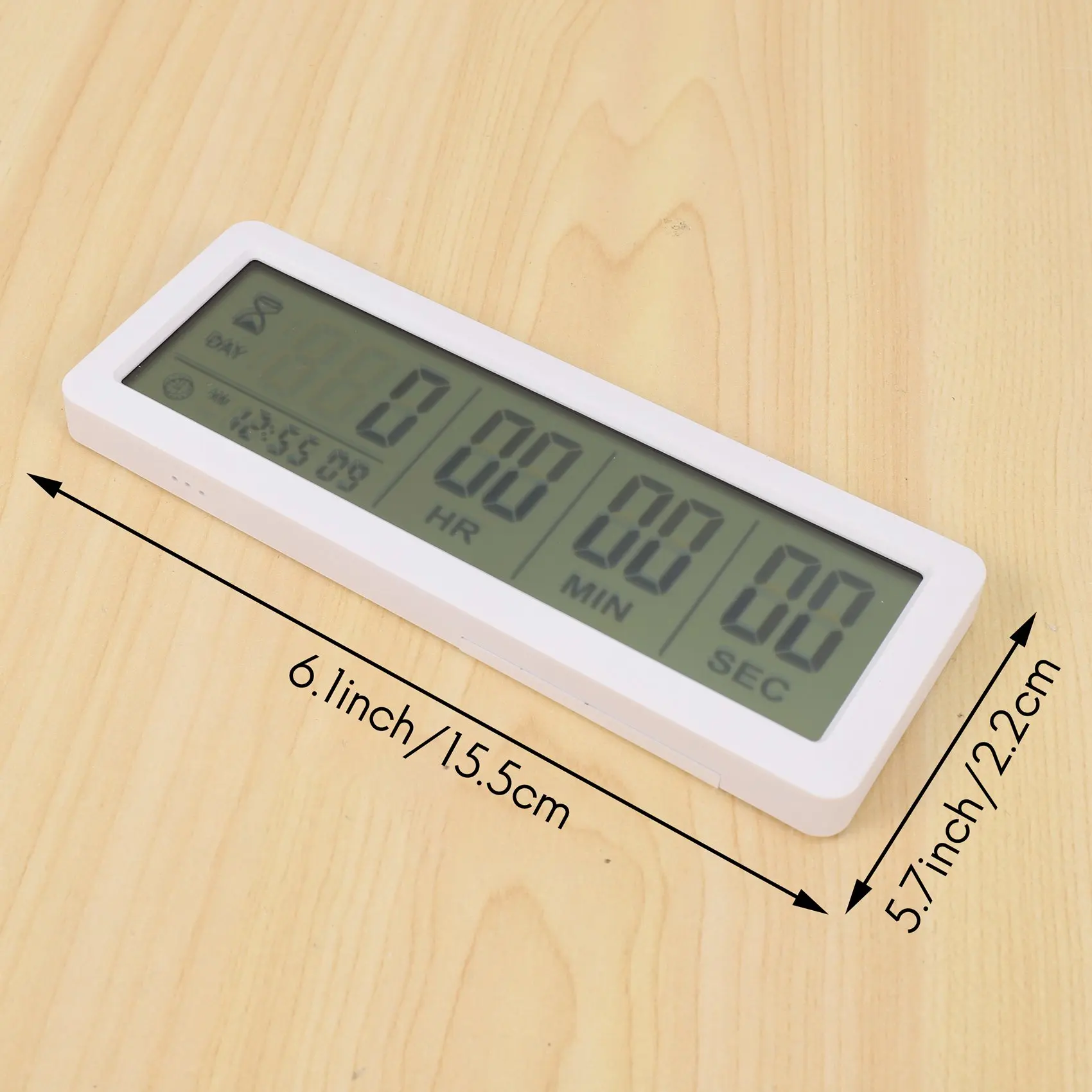 Big Digital Countdown Days Timer Clock - 999 Days Count Down Clock Timer  for Graduation Lab Kitchen (Black)