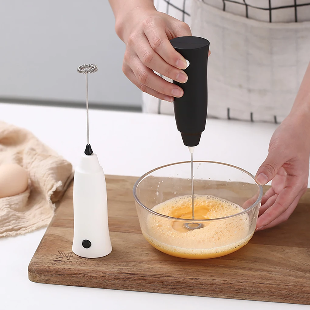 Kitchen Electric Coffee Milk Frother Handheld Egg Beater Foamer Battery-powered  Drink Maker Cream Blender Baking