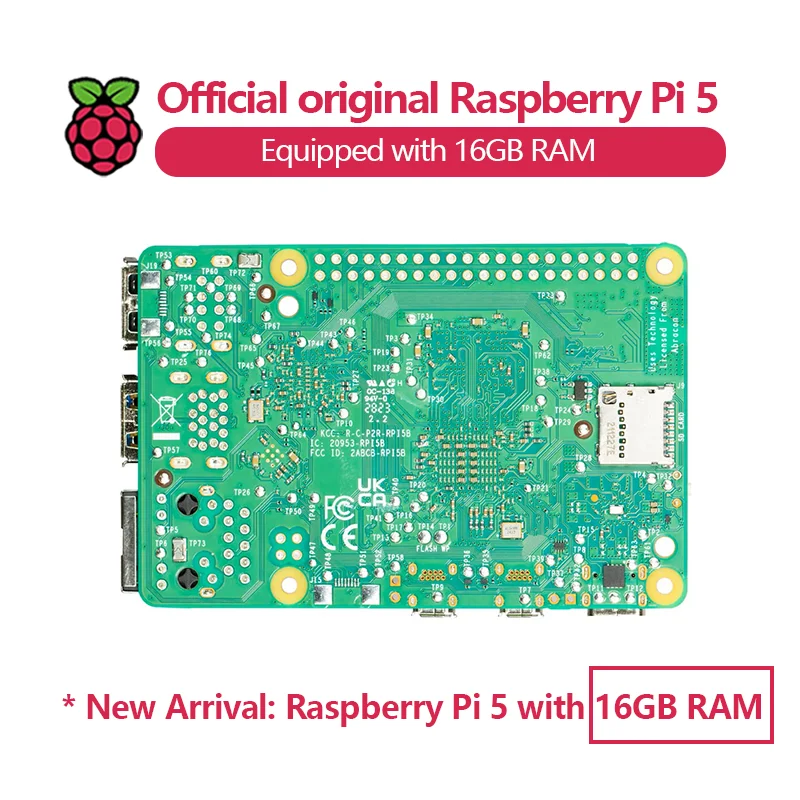 Official original Raspberry Pi 5 with 16GB RAM
