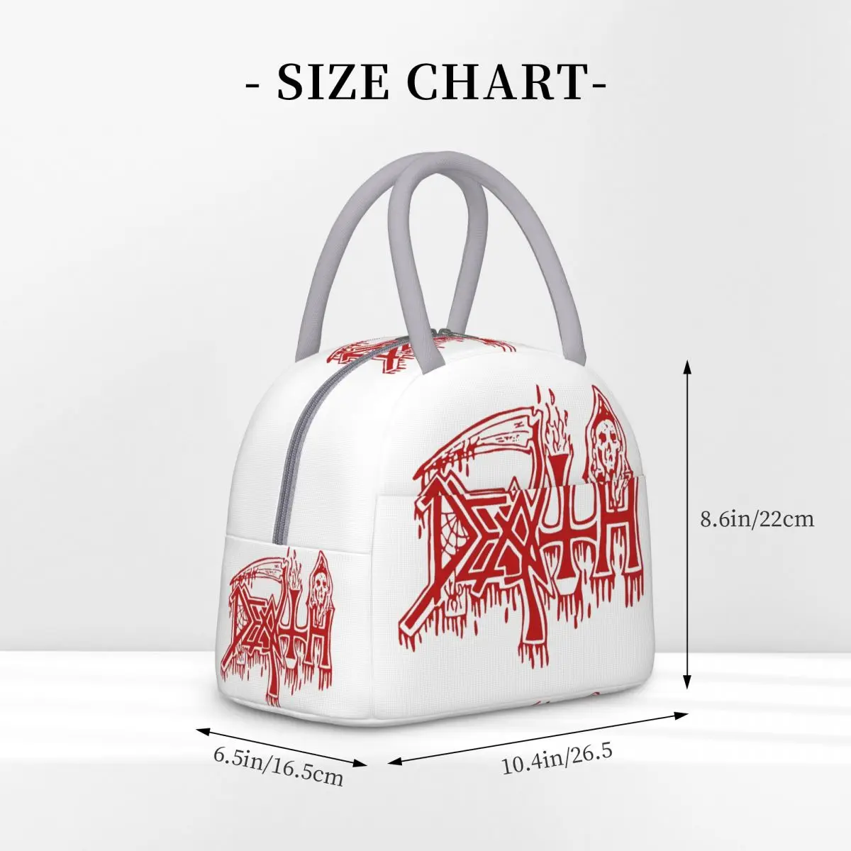 Death Band Rock Band Metal Music Thermal Insulated Lunch Bag for Office Reusable Food Container Bags Thermal Cooler Lunch Boxes