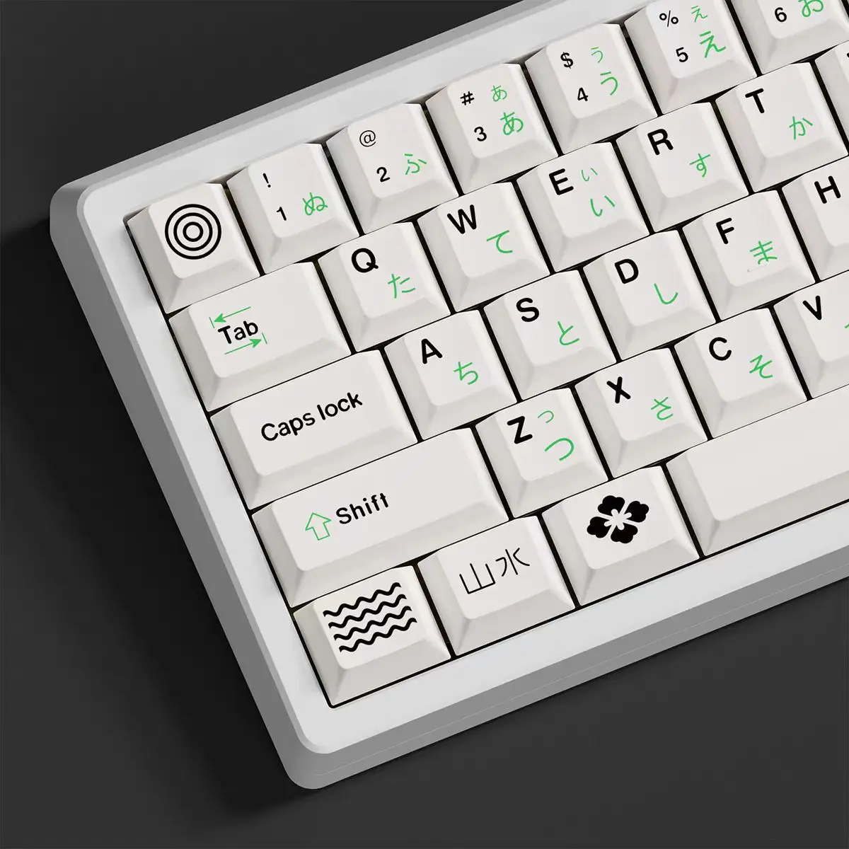 Keycaps Verdes Personalizados para Teclado Mecânico Cereja mx Perfil Cereja Pbt Sublimação 141 Chaves - Imagem 4